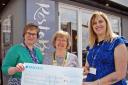 A cheque was presented to St Clare Hospice after a successful golf day