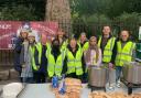 Clare Austin (far left) and volunteers from the Buckhurst Hill homeless hub.