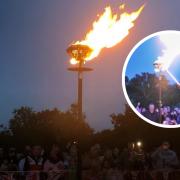 Loughton beacon lit in front of large crowds for Queen's Platinum Jubilee