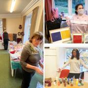 Craft fair students at Bedford House