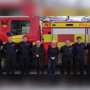 Staff at Waltham Abbey Fire Station