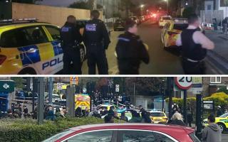 Pictures from scene of Manor Park and Bromley stabbings