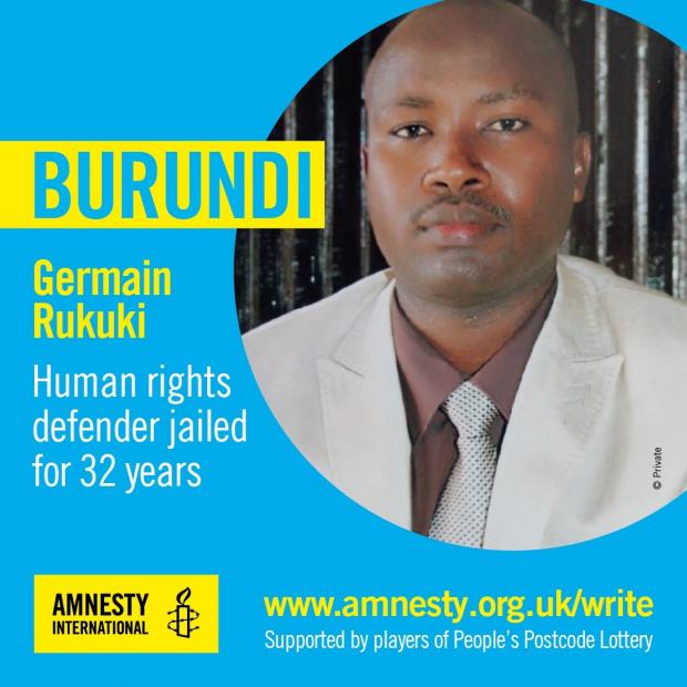 Epping Forest Guardian: Germain Rukuki was jailed for 32 years for defending human rights in Burundi