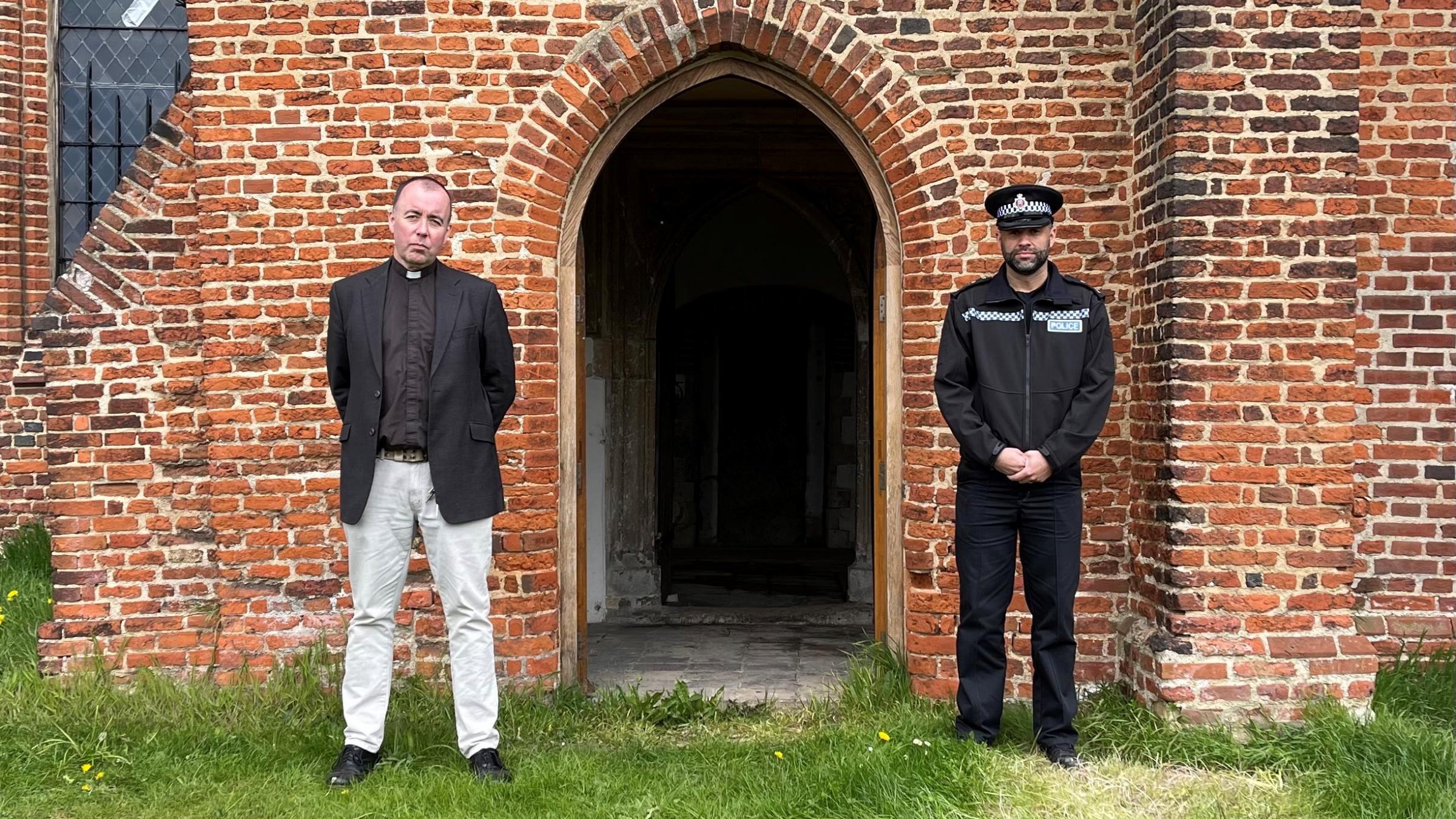 District Commander Ant Alcock and Rev’d Canon Paul Hamilton. Photo: Essex Police