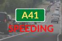 The people fined for speeding on the A41 this month