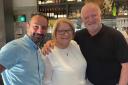 Rosemary Shrager at Tom, Dick, and Harry's restaurant in Loughton