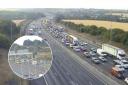 Long M11 delays near Epping Forest after a crash. Picture: National Highways.