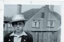 Jack Straw, aged 13, in his Brentwood School boater