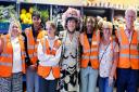 Teresa Watts with volunteers at the Waltham Abbey hub
