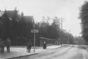 Station Road at the junction of Hartland Road, Epping, c1914.