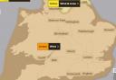 An amber weather warning is in place for Essex on Friday February 18. Credit: Met Office