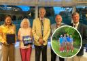 The winning golf team with Epping Rotary President Michael Morgan (Middle)