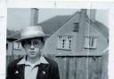 Jack Straw, aged 13, in his Brentwood School boater