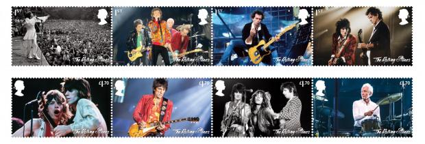 Epping Forest Guardian: The Rolling Stones are only the fourth music group to feature in a dedicated stamp issue. (Royal Mail)