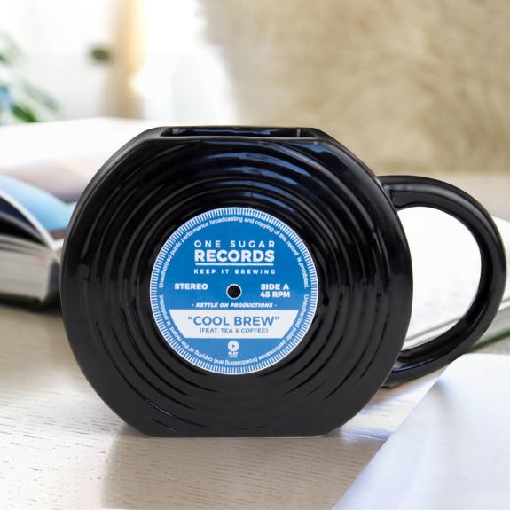 Epping Forest Guardian: Vinyl Record Mug. Credit: Not On The High Street Epping Forest Guardian: Vinyl Record Mug. Credit: Not On The High Street