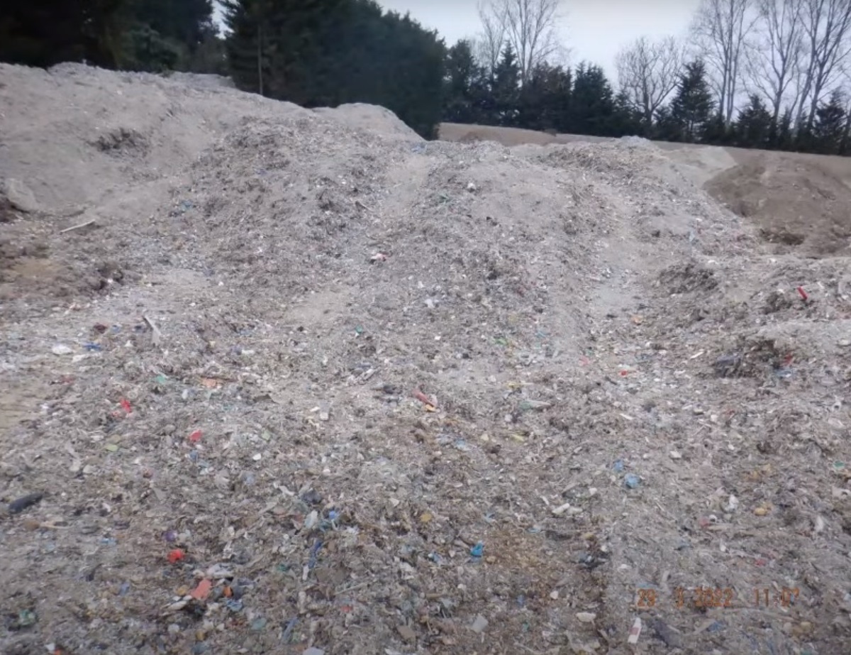 Waste on Glenn Tamplin\s property credit to Essex County Council 