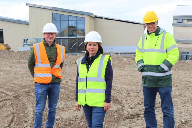 Left to right, Tong Garden Centre directors Tom Megginson, Sharon McNair and Mark Farnsworth at Tingley Garden Centre that opens in Autumn 2022.