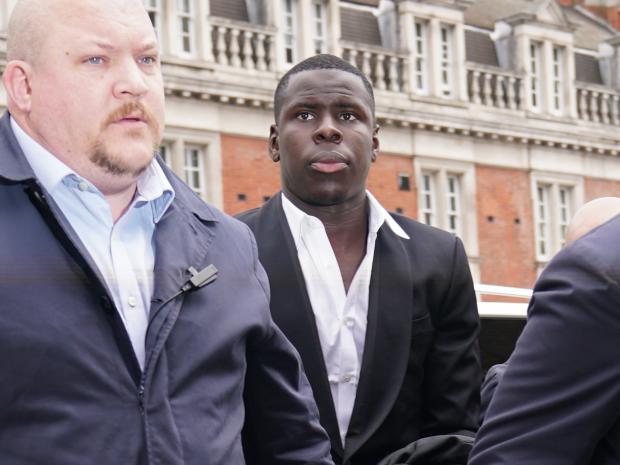 Epping Forest Guardian: Zouma on his way into court ahead of the sentencing (PA)