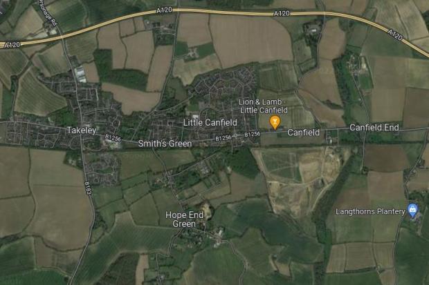 Takeley, Canfield and Little Canfield: the area has been found suitable for housing. Photo: Google