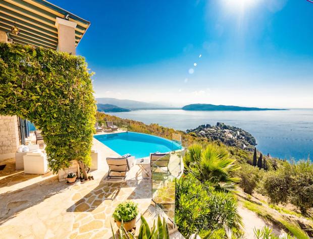 Epping Forest Guardian: Exquisite Family Villa With Spectacular Ocean Views And Heated Infinity Pool - Corfu, Greece. Credit: Vrbo