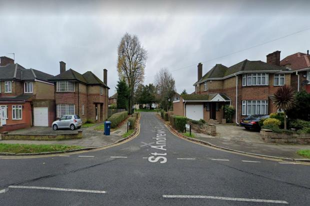 Emergency services were called near the junction of St Andrews Close and Culver Grove. Credit: Street View