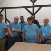 Trainees at the Ace Upcycling scheme at Stapleford Abbots