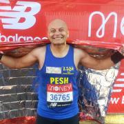 Pesh Kapasiawala completed his 12th consecutive London Marathon