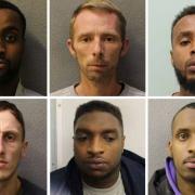 The six men jailed. Photo: Met Police
