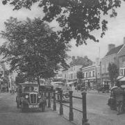 Epping town market place in the 1940s. Credit: Gary Stone