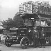 The number 10A bus on the forecourt of the Old Crown Hotel, Loughton. Credit: Gary Stone
