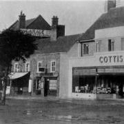 The Cottis garage and hardware store in the late 1940s. Credit: Gary Stone