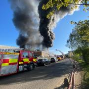 The scene in River Way earlier today. Credit: Essex Fire Service