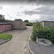 Garages in Arkwrights, Harlow. Photo: Google