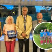 The winning golf team with Epping Rotary President Michael Morgan (Middle)