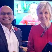 3Food4U founder Pesh Kapasiawala with the Lord Lieutenant of Essex Jennifer Tolhurst.