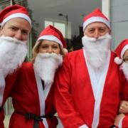Santa suited runners
