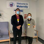 Hospital - Giuseppe Labriola, director of midwifery, gynaecology and assistant chief nurse at PAHT and Joanna Keable, head of midwifery, gynaecology and deputy director of midwifery