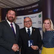 Pesh was presented with the award by Nick Knowles and Katie Procter