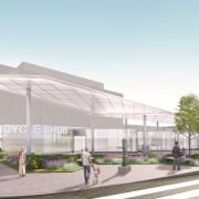 An impression of what the new bus station will look like
