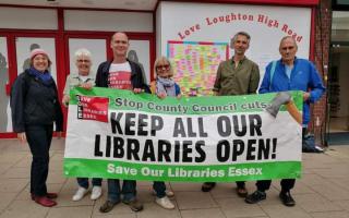Save our Libraries Essex campaigners in Loughton. Picture: Andy Abbott