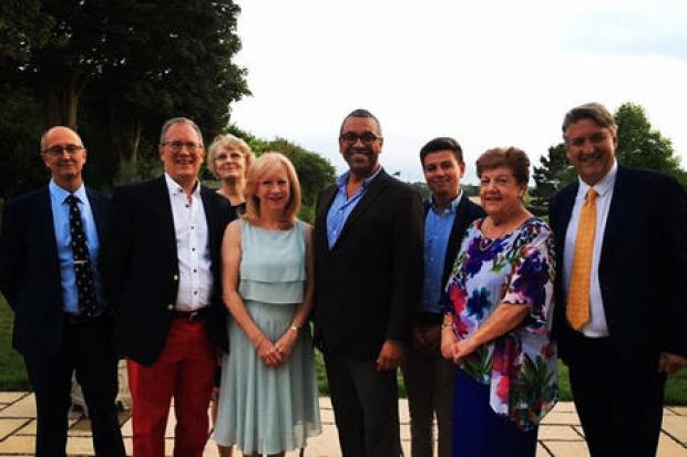 Eleanor Laing, James Cleverley and members of Epping Conservative Party